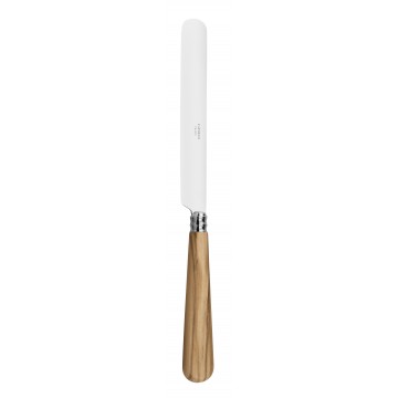 Couteau de table (lame anglaise) Helios bois d'olivier | Couteau design pour la table