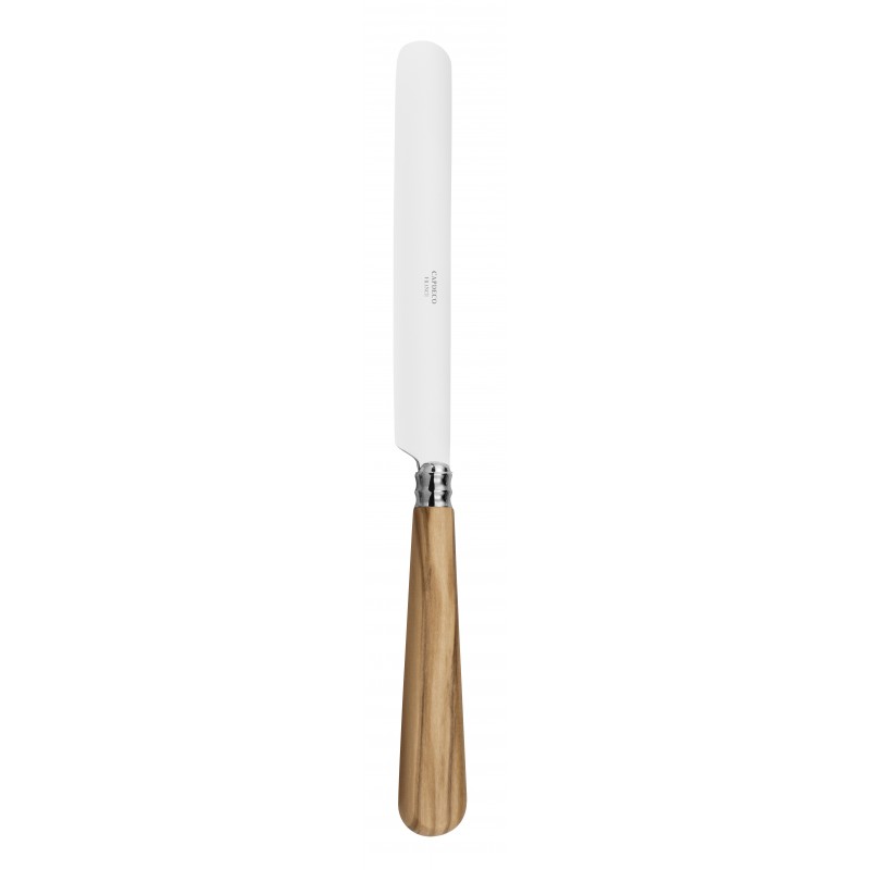 Table Knife (English Blade) Helios Olivewood | Designer dinner knife for refined tables
