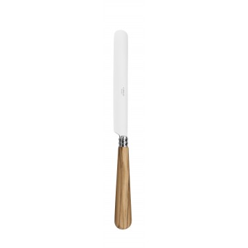 Couteau à dessert (lame anglaise) Helios bois d'olivier | Couteau raffiné pour desserts