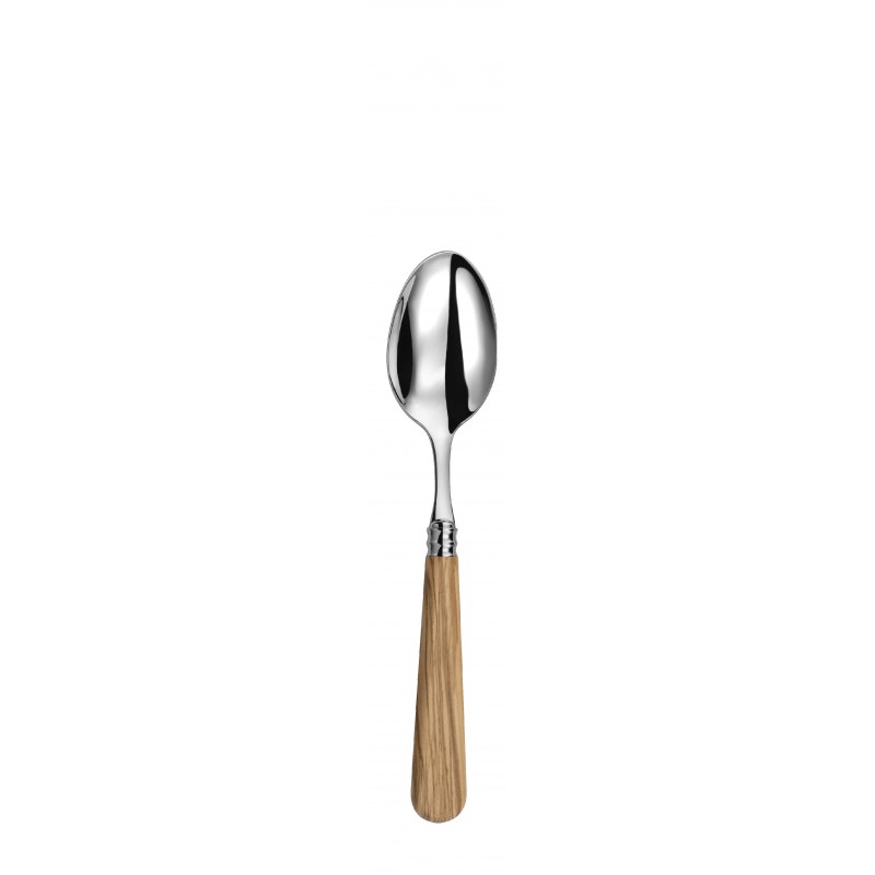 Cuillère à dessert Helios bois d'olivier | Cuillère élégante pour desserts