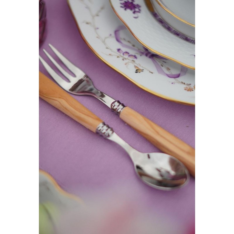 Cuillère à café Helios bois d'olivier | Cuillère élégante pour café et thé