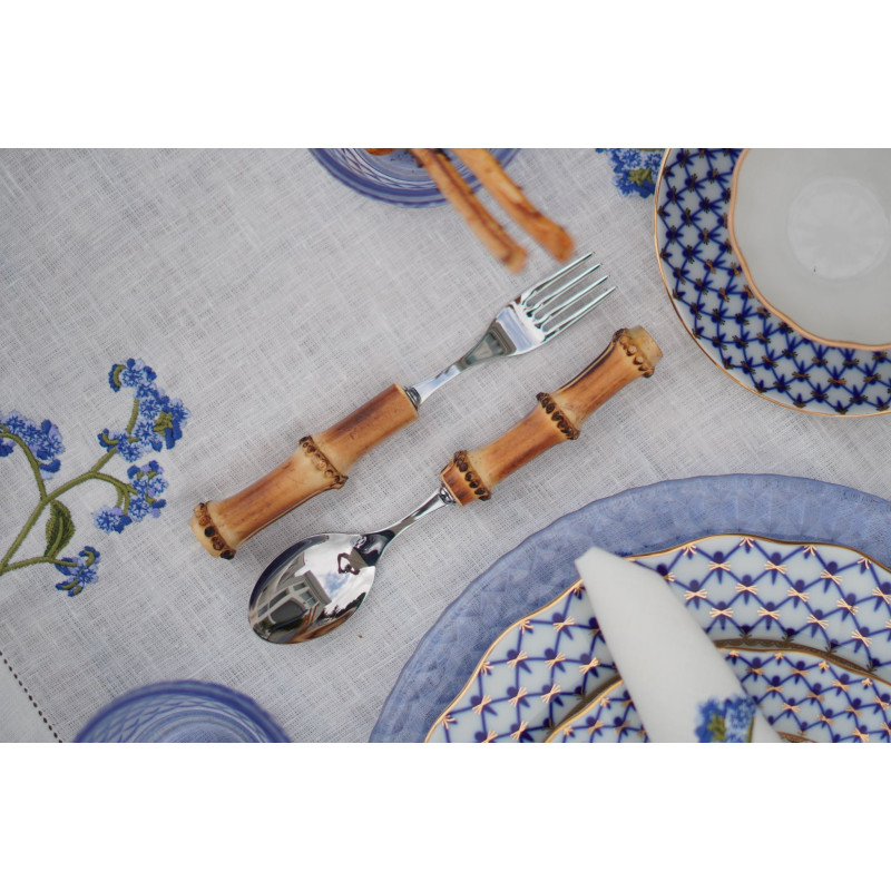Fourchette de table Bambou | Fourchette élégante pour la table