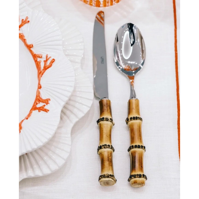 Couteau à dessert Bambou | Couteau raffiné pour desserts