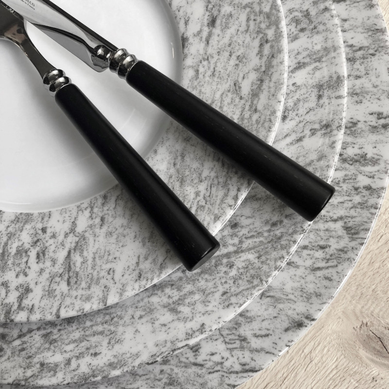 Couteau table Marat bois noir | Couteau design pour la table