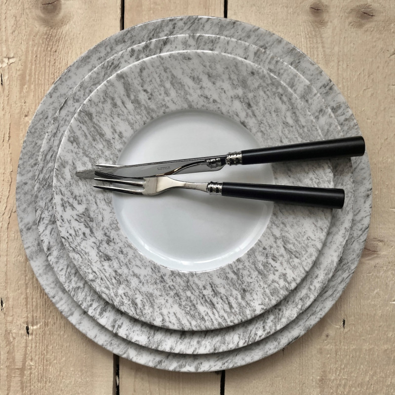 Couteau à dessert Marat bois noir | Couteau raffiné pour desserts